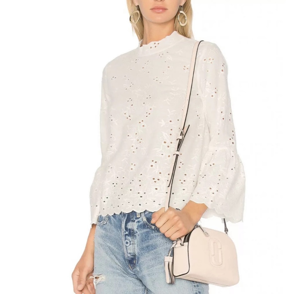 ULLA JOHNSON Bell Sleeve Blouse